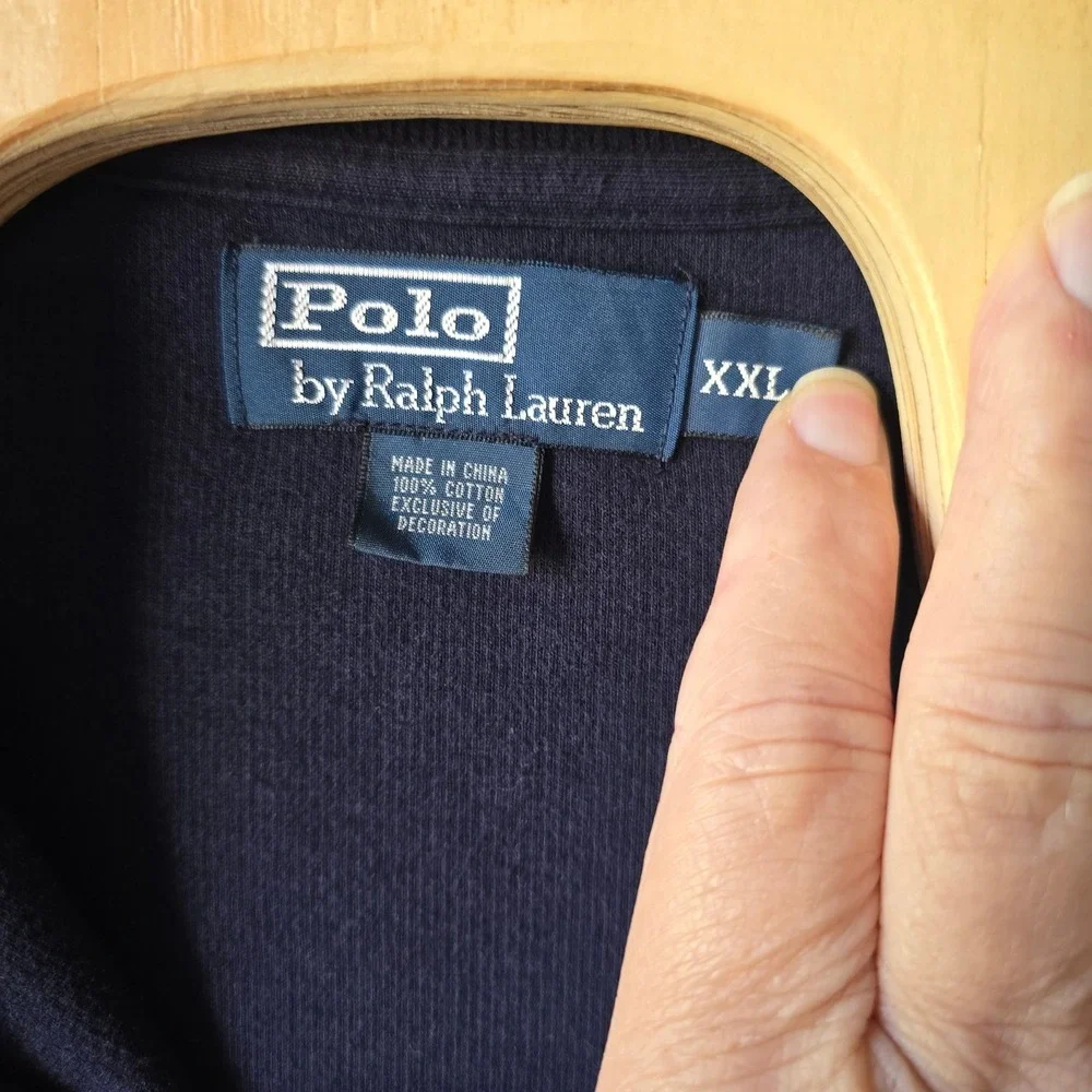 Polo by Ralph‎ Lauren XXL Mens Quarter Zip Pullover Long Sleeve Top